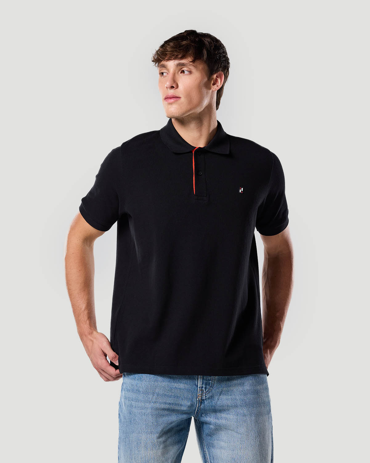 Camiseta Polo para Hombre-NEGRO AZABACHE image number 2