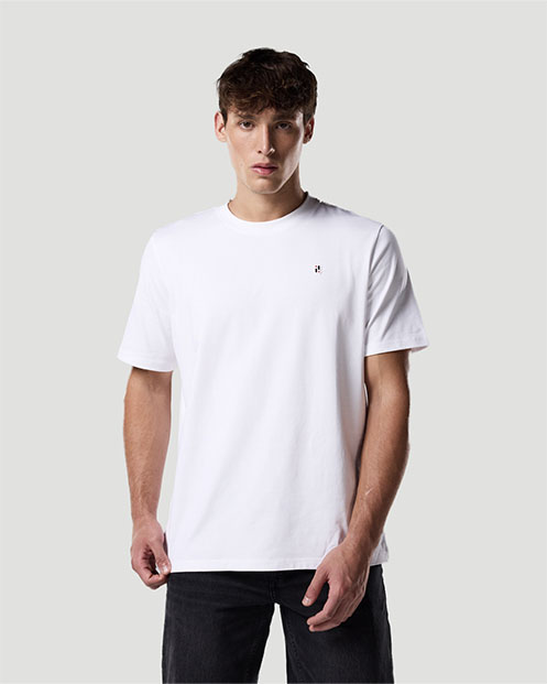 Camiseta básica para Hombre-BLANCO