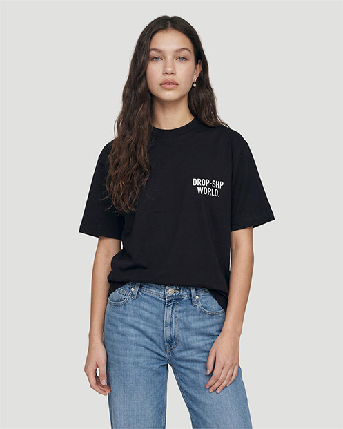 PLAYERA WORLD - NEGRO