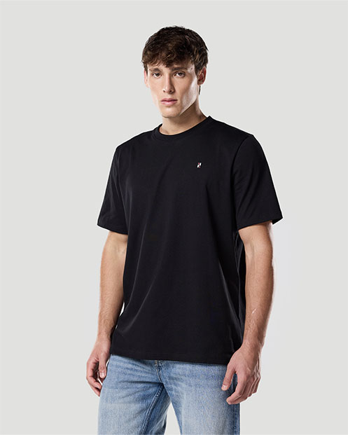 Camiseta básica para Hombre-NEGRO AZABACHE