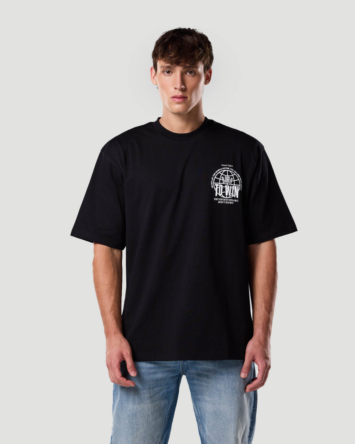 Camiseta Gráfica para Hombre-NEGRO AZABACHE image number 2