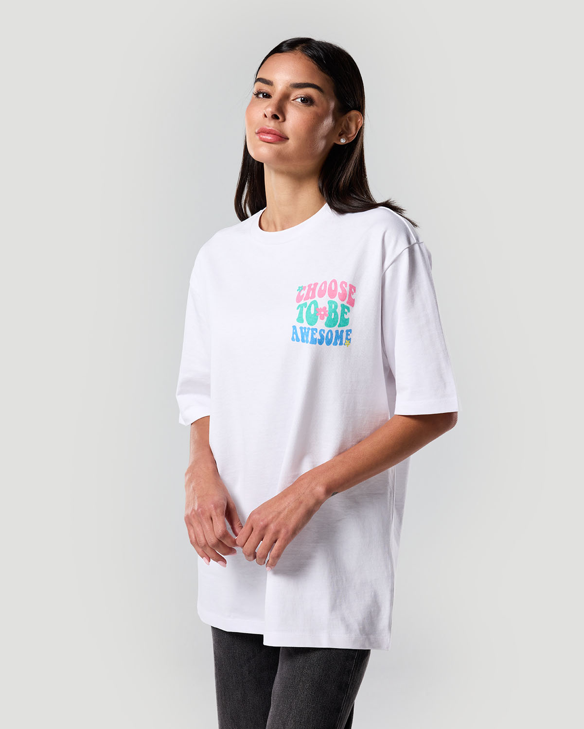 Camiseta Gráfica para Mujer-BLANCO image number 4