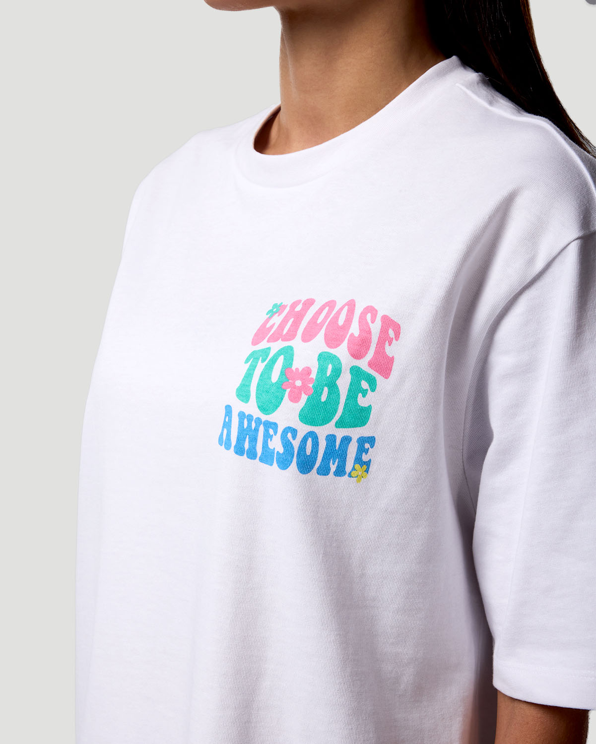 Camiseta Gráfica para Mujer-BLANCO image number 5