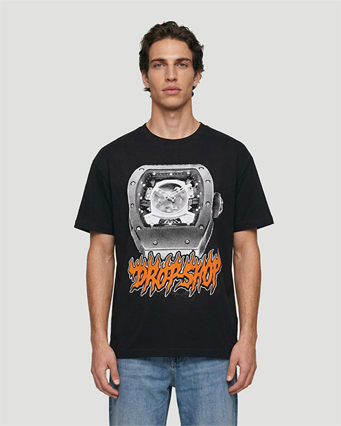 PLAYERA RICHARD MILLE - NEGRO
