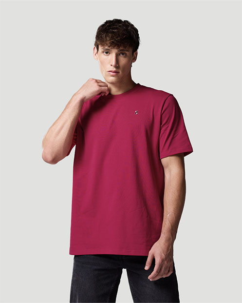 Camiseta básica para Hombre-CEREZA