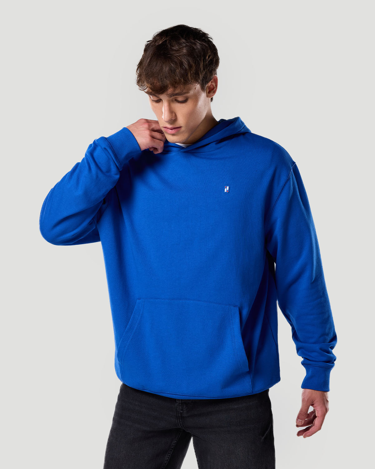 Sudadera con Capucha para Hombre-AZUL NÁUTICO image number 3