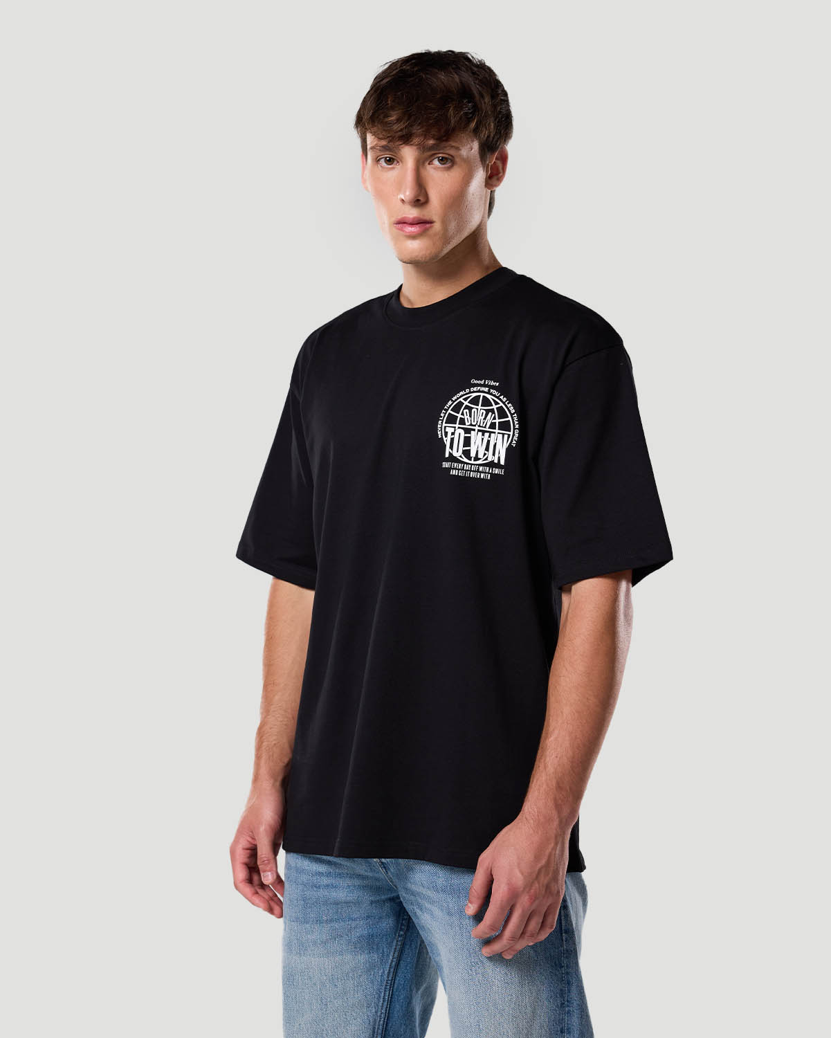Camiseta Gráfica para Hombre-NEGRO AZABACHE image number 3