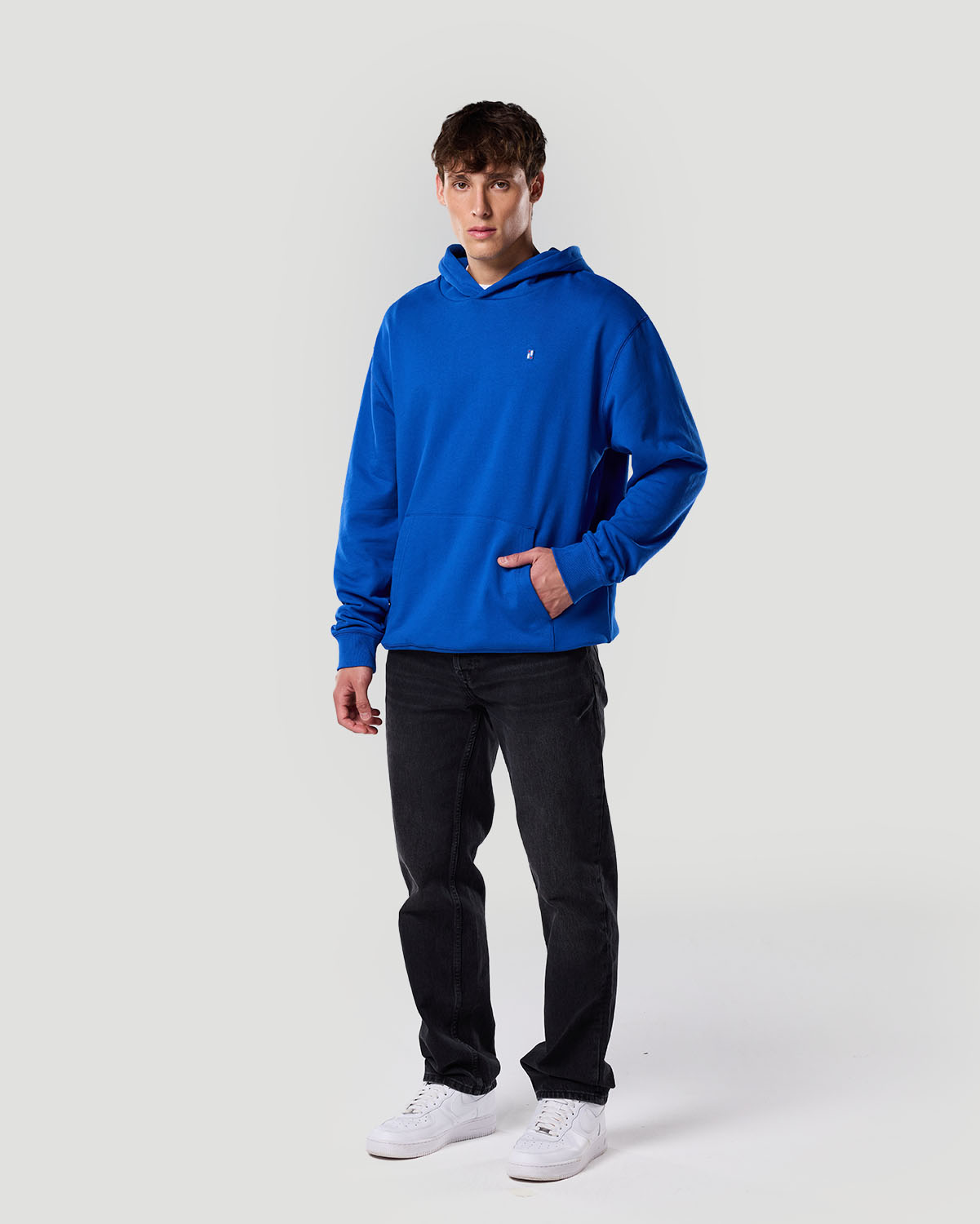 Sudadera con Capucha para Hombre-AZUL NÁUTICO image number 1